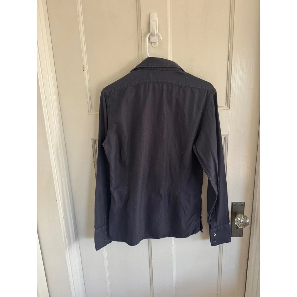 Gucci men's gray cotton button down shirt size 39/15.5 (a US men's medium)